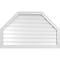 Ekena Millwork Octagonal Top Surface Mount PVC Gable Vent w/ 2"W x 1-1/2"P Brickmould Frame, 42"W x 26"H GVPOT42X2602SF - alternate 1